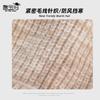 Winter hat, scarf, gloves, three-piece set, fleece warm knitted wool hat, women's outdoor cold-proof ear protection, pullover hat
