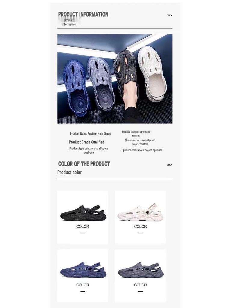 Sandalias de Moda Antideslizantes para Hombre 2024, Estilo Coreano, Suela Gruesa, Suaves, para Conducir al Aire Libre