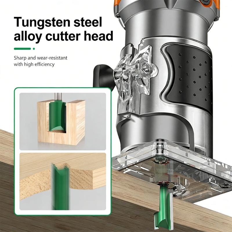 Slotting Cutter for Model Making Woodworking Pattern Flush Trim Router Bit 5/16 Shank Flush Trim Cut Router Bit