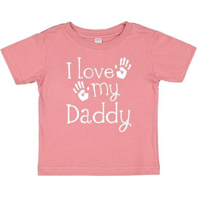 Inktastic I Love My Daddy Fathers Day Baby T-Shirt Babys First Cute Apparel Boys
