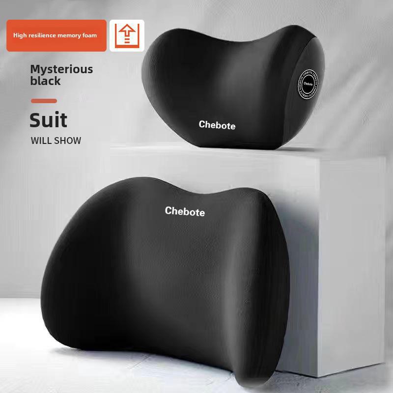 Memory Foam Car Headrest Pillow for Neck and Waist Support