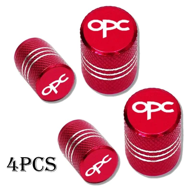 4pcs For Opel Opc Car Wheel Tire Valve Caps Tyre Stem Covers Airdust Waterproof Accessories