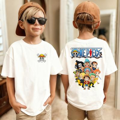 One Piece Anime T-Shirt für Herren mit Aufdruck von Roronoa Zoro, Jungen, Kindern, Harajuku, Kurzarm, Luffy-T-Shirt, Bekleidung