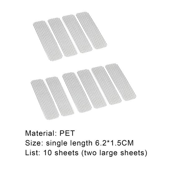10Pcs Window Patches Self-adhesive DIY Professional Fly Screen Repair Patches for Household