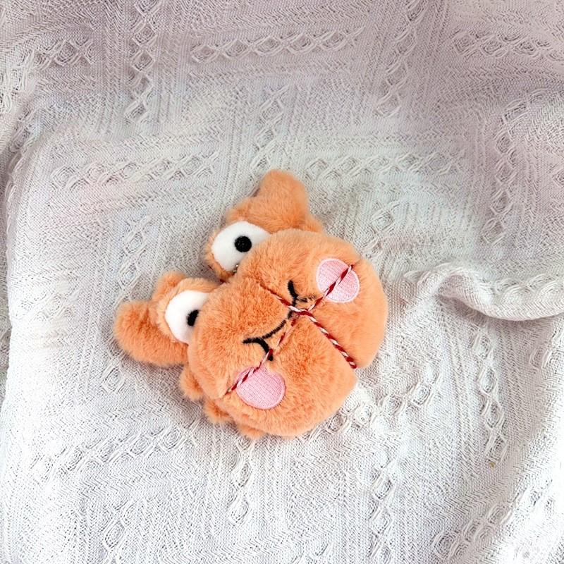 Big Crab Plush Keychain With Beaded Chain For Souvenir Collectible Female Crab