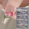 1Pc 3D Acrylic Nail Mold Tulip Sea Shell Jellyfish Goldfish Starfish Design DIY Silicone Manicure Nail Art Decorations