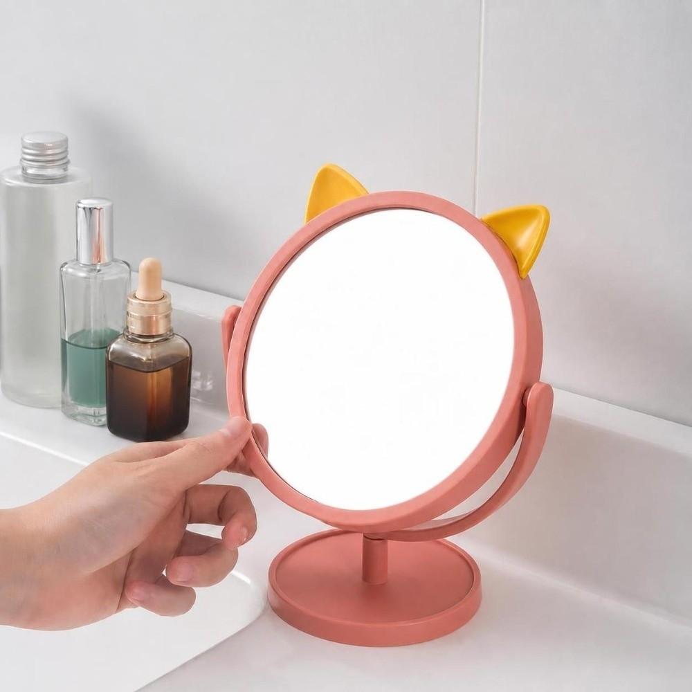 Single-Sided Desktop Makeup Mirror Rotating Table Makeup Mirror Makeup Beauty Grooming