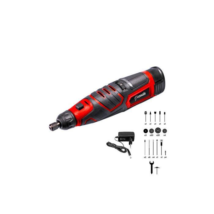 Outil Multifonctions 12V - CASALS - Batterie 2,0Ah - Chargeur Inclus - Design Ergonomique - Polyvalent
