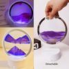 Dnil Moving Sand Art Lamp, 3D Moving Sand Art, Children's Desktop Art Toys, Quicksand Bedside Lamp, Creative Glass Sand Painting Colorful Night