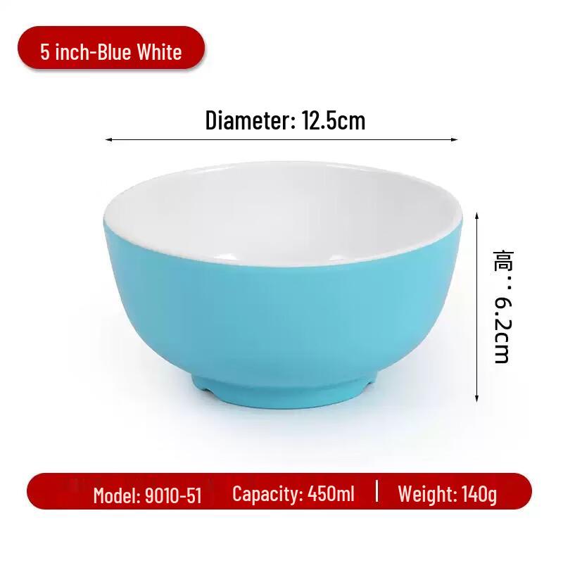 Миска для риса Дебо 5 дюймов двухцветная меламиновая