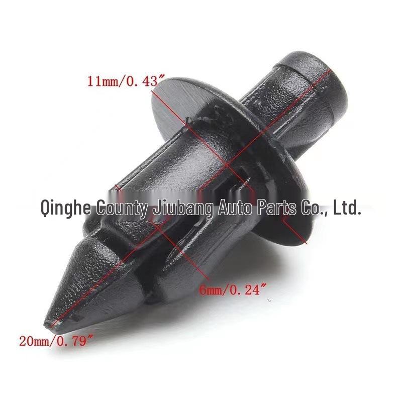 Black 6mm Rivet Fastener Clip for Honda Motorcycle Fairings