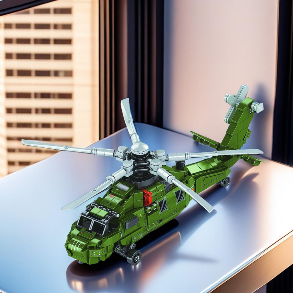478 Teile Helikopter Bausteine Spielzeug Technologie Montage Modell Steine Lernspielzeug Schreibtisch Dekoration Geschenke