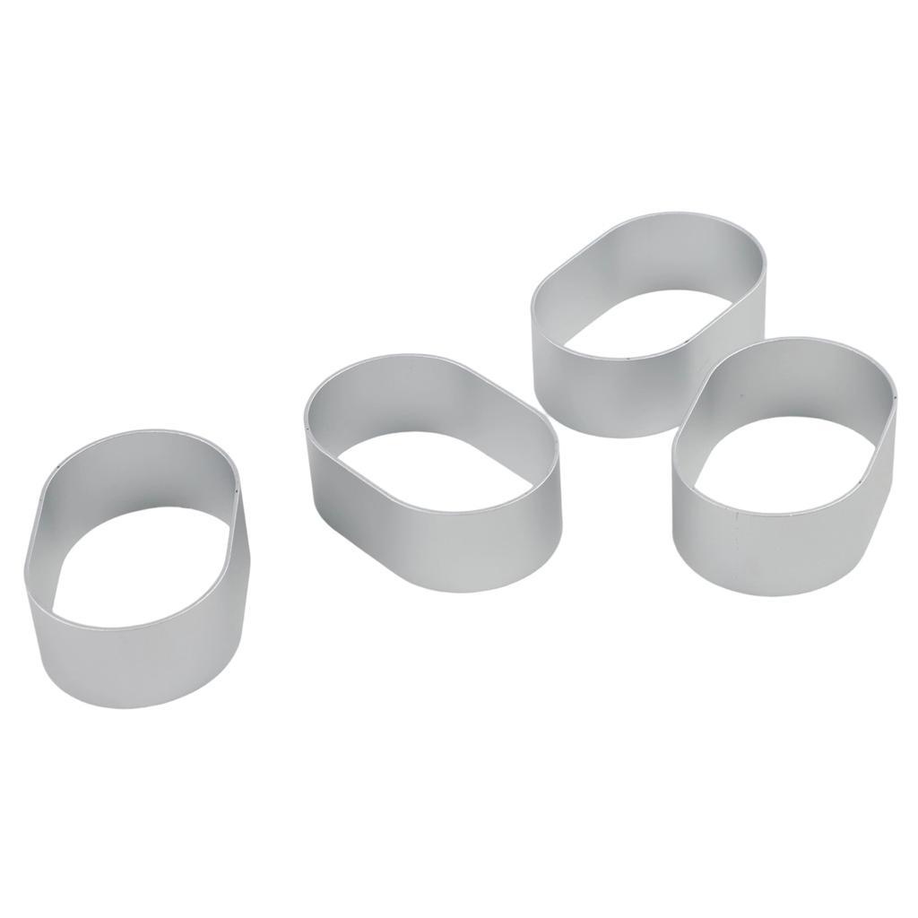 Sturdy Cheese Cake Rings Aluminum Alloy Half Cooked Molds (Pack of 10)