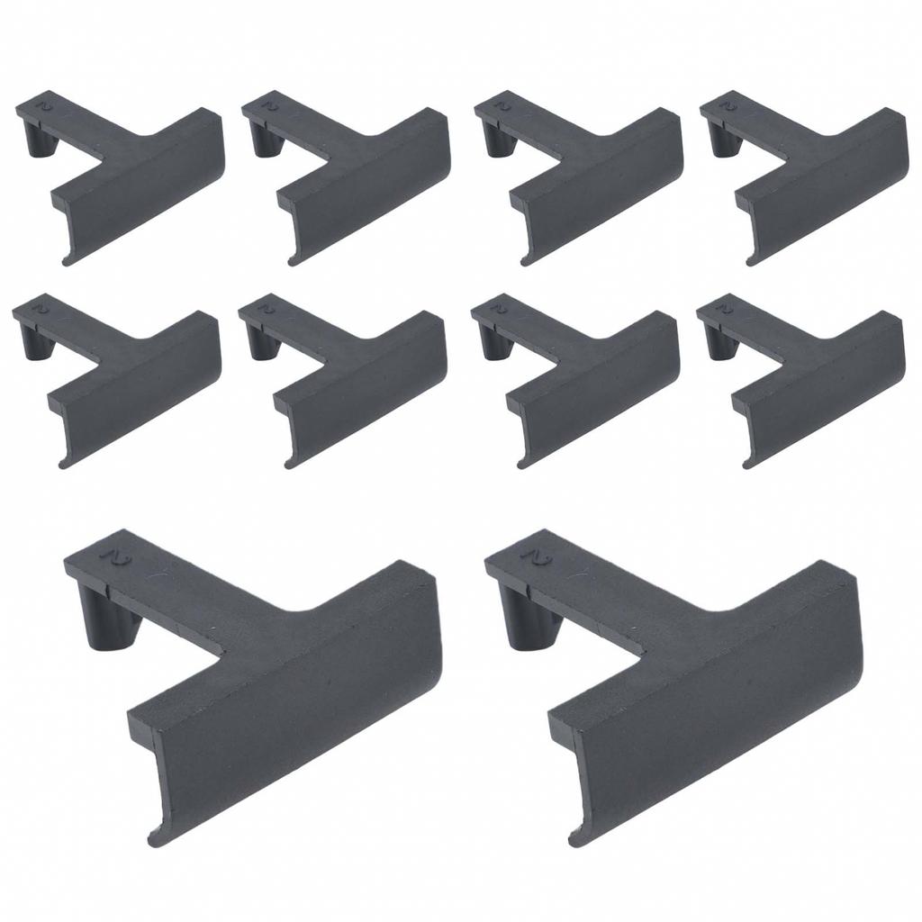 10pcs Water Drainage Clips 30mm Black Home & Garden