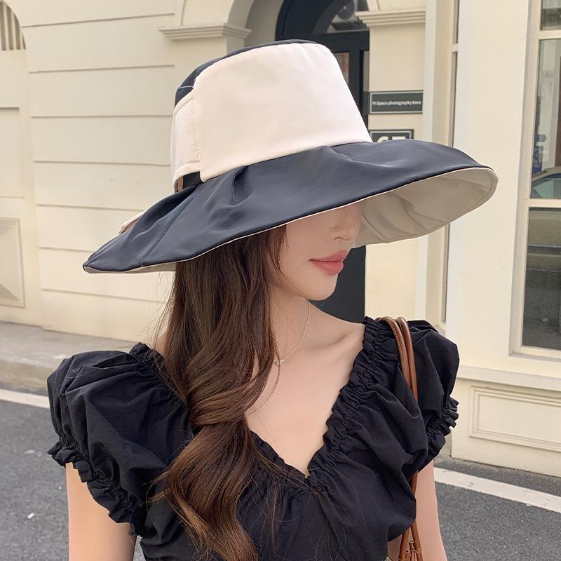 Extra Large Brim Versatile Face Covering Hat UV Ray Face Covering Hat Outdoor Large Brim Shows Small Face
