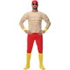 Adult Muscle Man Costume, Fake Abs Funny Cos Costume, Halloween Muscle Man Cosplay Costume
