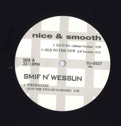 

12inch Record NICE SMOOTH SMIFNWESSUN Let It Go Old To The New Wrekon DJ053T NOT ON LABEL Japan Rap HipHopRB Used