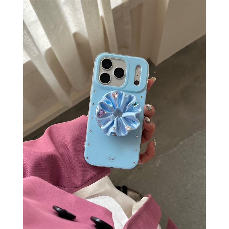 

Elegant Glitter Diamond Flower Magnetic Phone Case for iPhone 17, 16 Pro Max, 15, 14 16ProMax