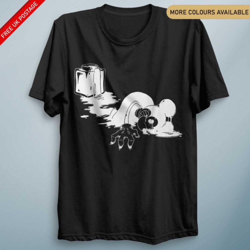 HALLOWEEN Horror Creepy Inky Mickey Bendi and The Machine Twisted T Shirt Top S
