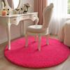 Round Faux Lamb Wool Rug, Thick Fluffy Soft Carpet with Non-Slip Bottom, Plush Area Rug for Bedroom Living Room Girls Room Home Decor