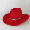 Fedora Cowboy Concho Hat for Men and Women Western Cowboy Las Vegas Nashville Party Hat Wide Brim Riding Hat Cowboy Hat