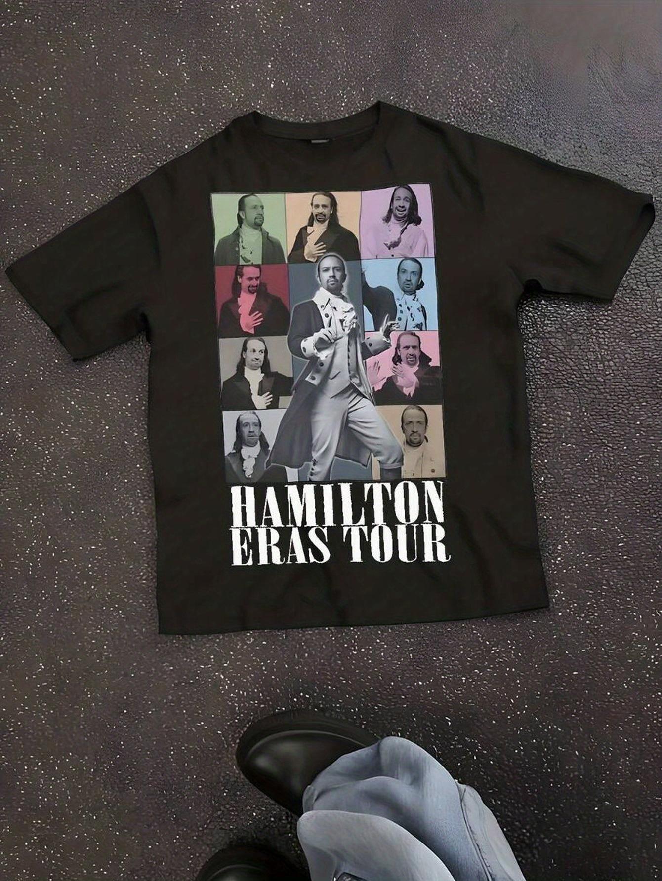 Lin-Manuel Miranda s Musical T-shirt- Cabinet and Historical Figures Prints(Elizabeth XXL