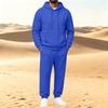 Heren Pullover Hoodie en Sweatshirt 2-delige Atletische Set voor Training en Vrijetijdskleding