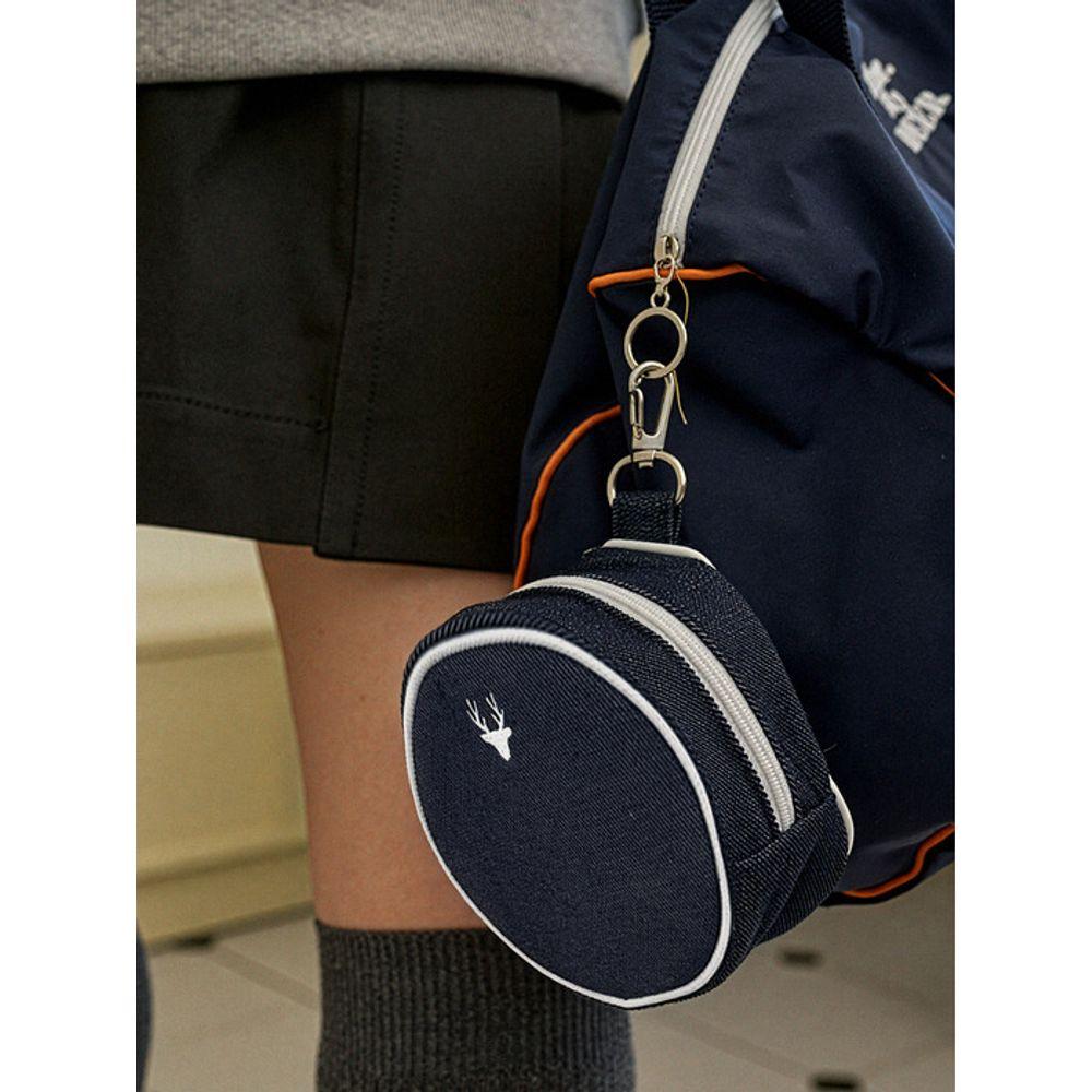 

DEAR MY DEER Mini round pouch_ denim denim