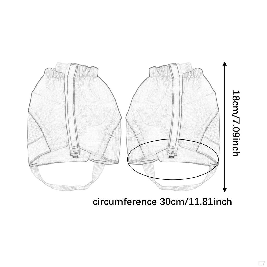 Leg Covers for Mountaineering Wear Resistant with Shoelace Hook Sleeves Protection Running