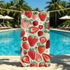 Strawberry Cute Anime Towel For Outdoor Camping Beach Towel Super Absorbent Quick-Drying Summer Towel
