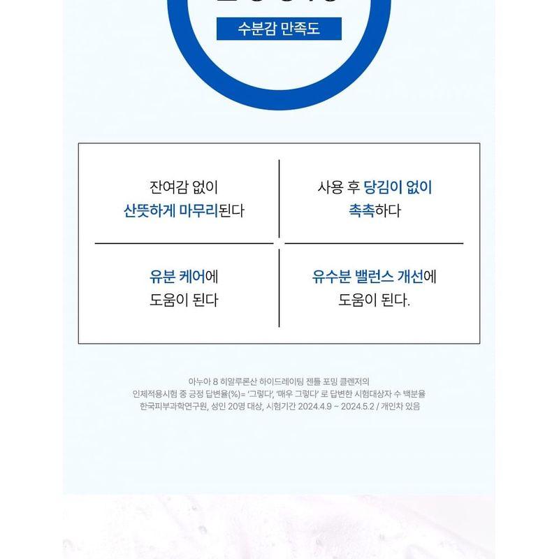 Anua 8 Hyaluronic Acid Hydrating Gentle Foaming Cleanser