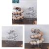 Kitchen Creative Spiral Egg Rack With Hanging Basket For Home Storage And Organization