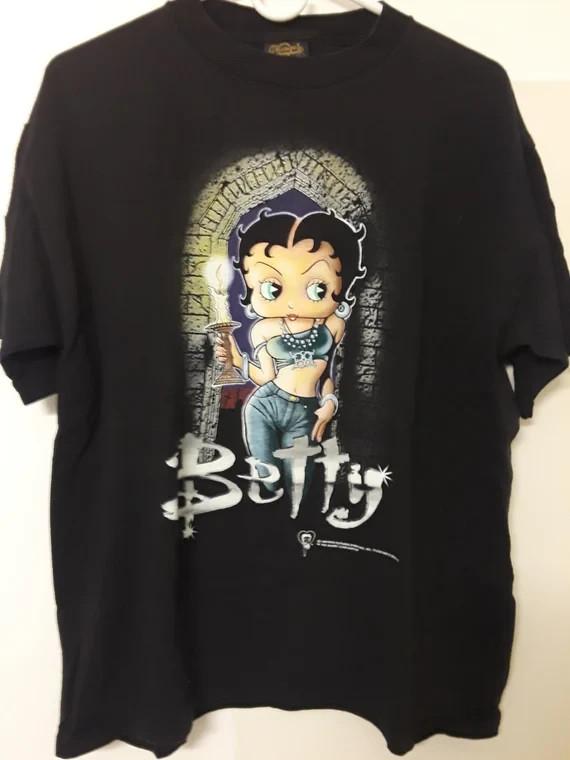 Vintage 90 s Betty Boop Buffy The Vampire Slayer T Shirt AN49222 S