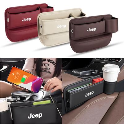Car Seat Sewn Gap Crevice Slot Storage Box Cup Holder For Renegade Compass Grand Cherokee Wk2 Wrangler JPB Auto Accessories