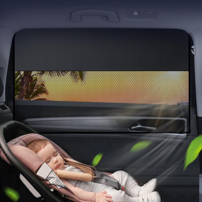 Customizable Logo Magnetic Car Sun Shade - Heat Insulation Sun Blocker for Side Windows