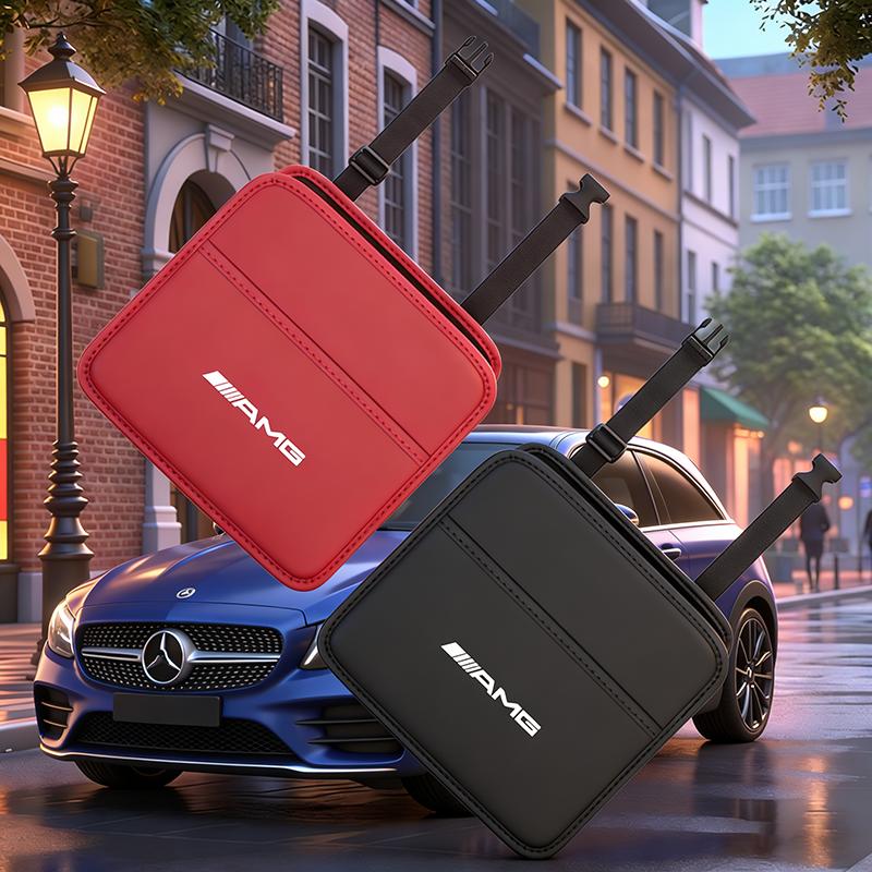Car Tire Valve/ Car Seat Backrest Hook Storage Box Storage Bag Sticker For Mercedes Benz AMG W203 W206 W220 W205 W211 W212 W201