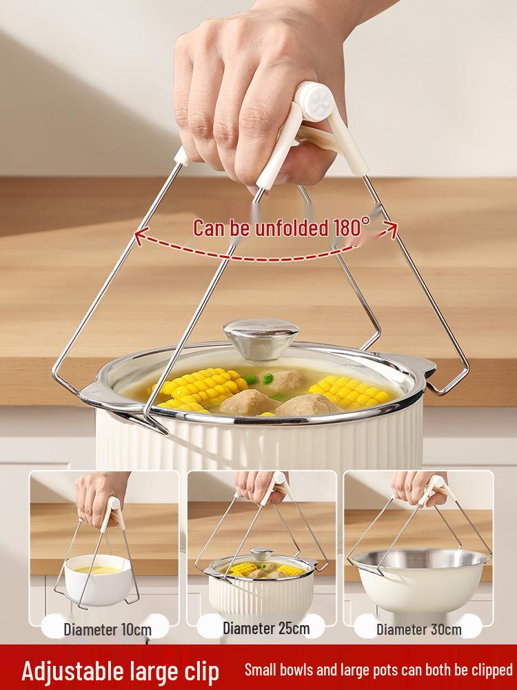 Stainless Steel Anti-Scald Bowl and Plate Gripper