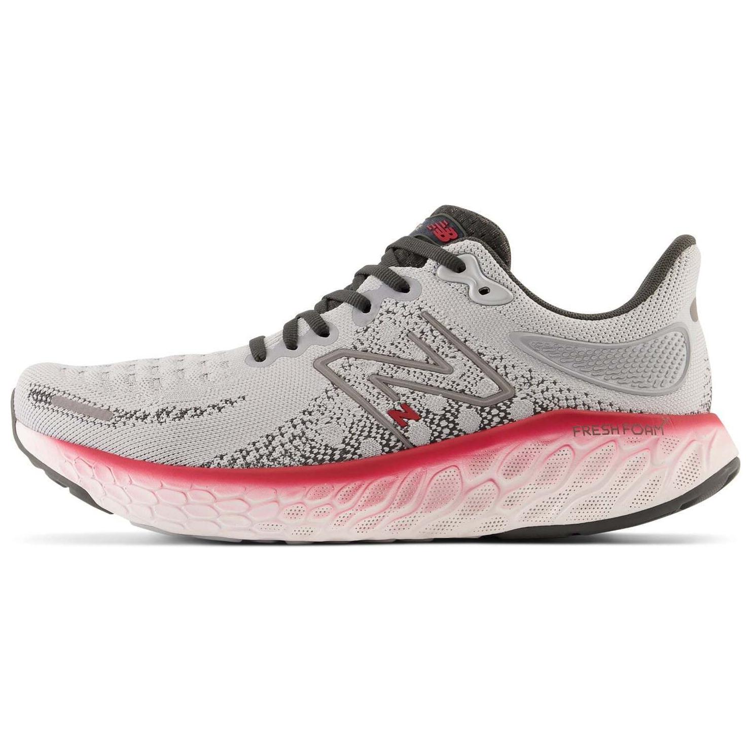 New Balance Men s Fresh Foam X 1080v12 Grey Black Red M1080W12 43