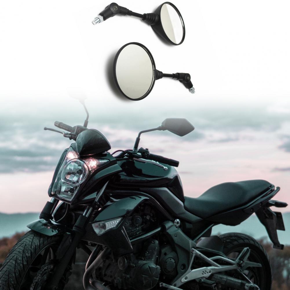 1 Pair Motorcycle Rearview Mirror 650 Anti-fall Folding Round Rear View Mirrors Modified Parts For Motorbike