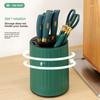 Roterande knivhållare Köksarrangör Multifunktionell förvaringsställ för redskap Ätpinnar och bestickställ