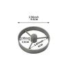 3pcs Round Floating Fish Feeding Ring Plastic Gray Aquarium Food Feeder Durable Pond Fish Feeder for Guppy Betta Turtle
