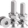 304 Stainless Steel Flat Head Hex Socket Cap Screw & Nut Set (M5, M6, M8)
