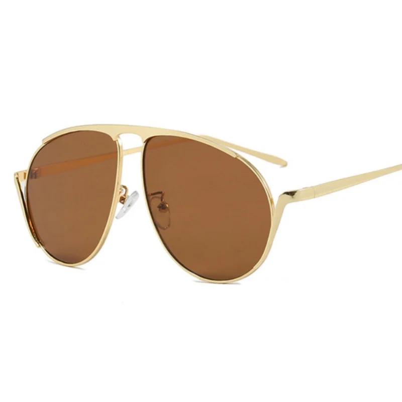 New Retro Round Sunglasses High Quality UV400 Protection Fashion Luxury Oversized Shades for Women Men