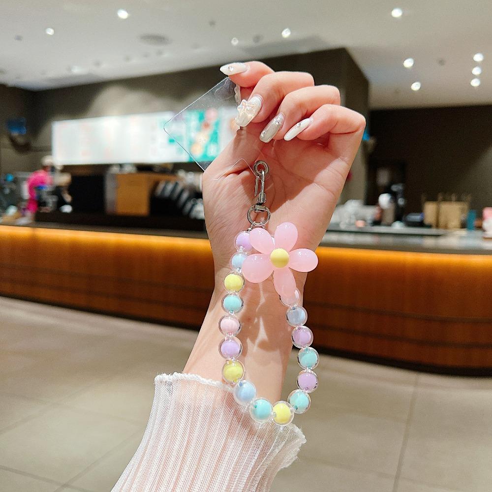 Wrist Strap Mobile Phone Bead Chain Charm Mobile Phone Lanyard Bead Phone Charm Strap  Bracelet