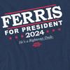 Ferris BuellerÂ´s Day Off Unisex Adult Ferris For President T-Shirt
