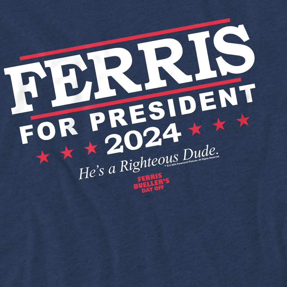 Ferris BuellerÂ´s Day Off Unisex Adult Ferris For President T-Shirt