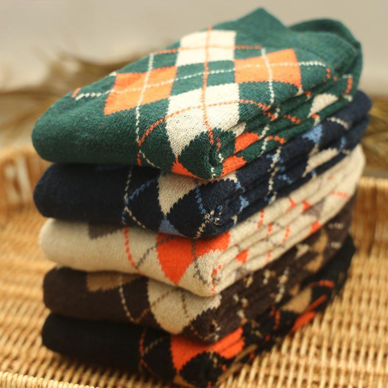 

5 пар мягких женских носков с мультяшным принтом, чулки до середины икры 5 pairs