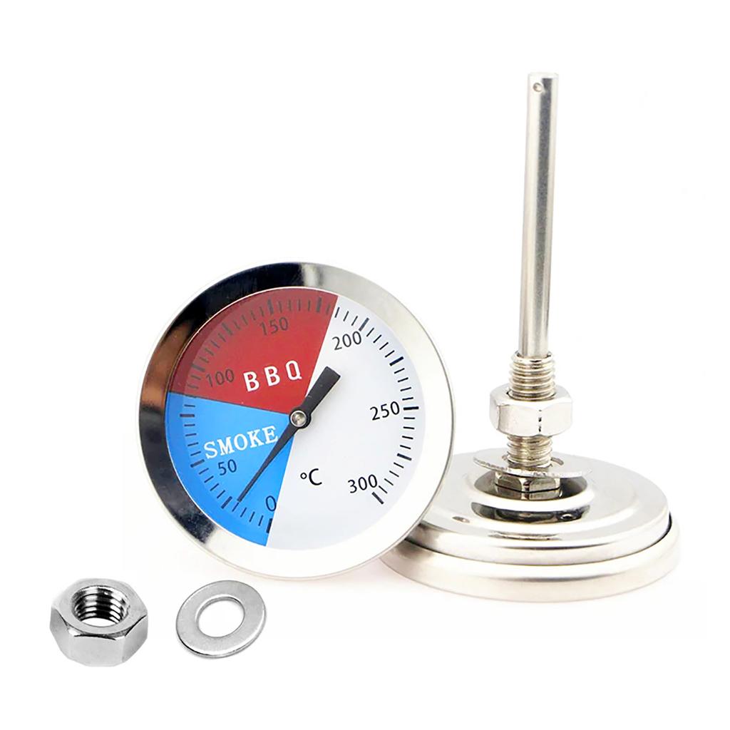 300°C Degrees Oven Thermometer Stainless Steel Grill BBQ Thermometer Instruments 52mm Barbecue Temperature Gauge Kitchen Cooking