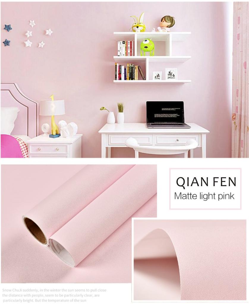 Matte Solid Self Adhesive Wallpaper for Walls In Rolls for Living Room Kitchen Furniture Wall Decorative Vinyl PVC Wall Stickers