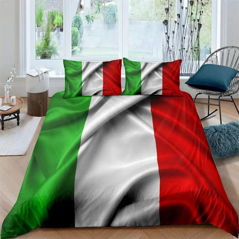 

National Flag Duvet Cover Set King Size Creative American Flag Bedding Set For Teens Adults Microfiber Single Double Quilt Cover EU Twin(135x200cm) чистый